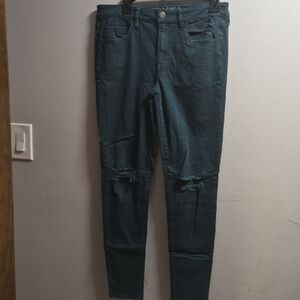 American Eagle Outfitters Dark Green Skinny Pants